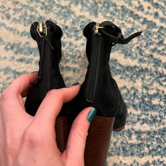 Jeffrey Campbell Rumble Black Suede Ankle Bootie - Picture 5 of 9